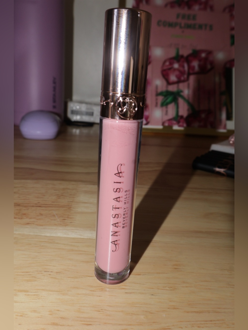 Anastasia Beverly Hills Cotton Candy Baby pink lilac lip gloss - Picture 5 of 7